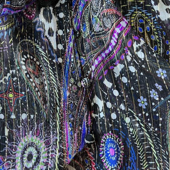 Roberto Cavalli Woman Silk Woven Blouse. Size 48 - Picture 7 of 11